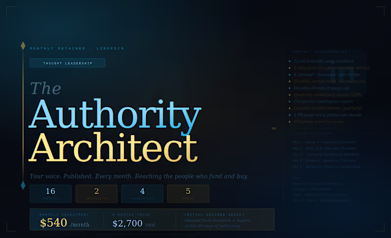 Cover image for Authority Architect - Be the Only Name They Call 