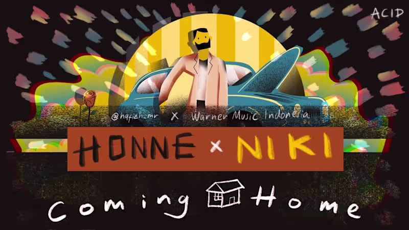 Cover image for HONNE - COMING HOME (feat. NIKI) VISUALIZER VIDEO