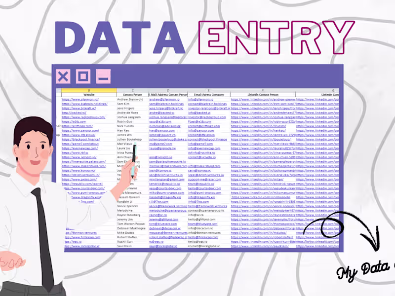 Cover image for Accurate and Fast Data Entry And Lead Generation