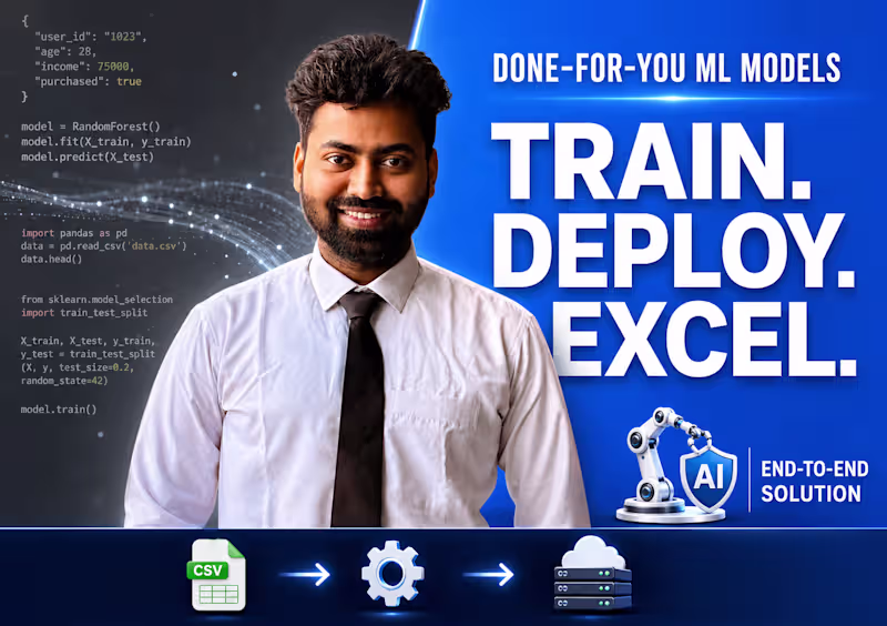 Cover image for Production-ready machine learning model and deployment