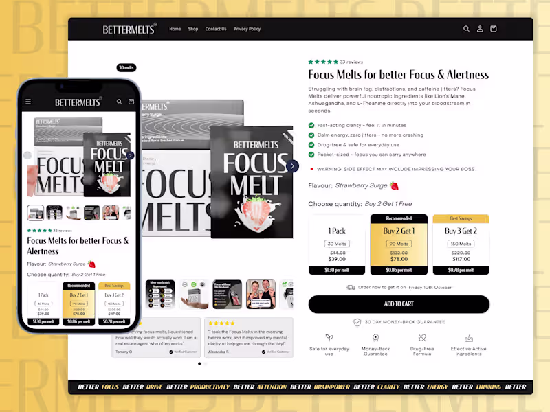 Cover image for Home Page & Product Landing Page Development