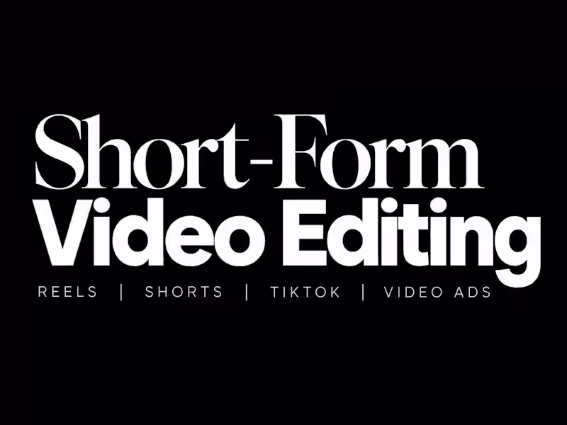 Cover image for Professional Instagram Reels & Short-Form Video Editing