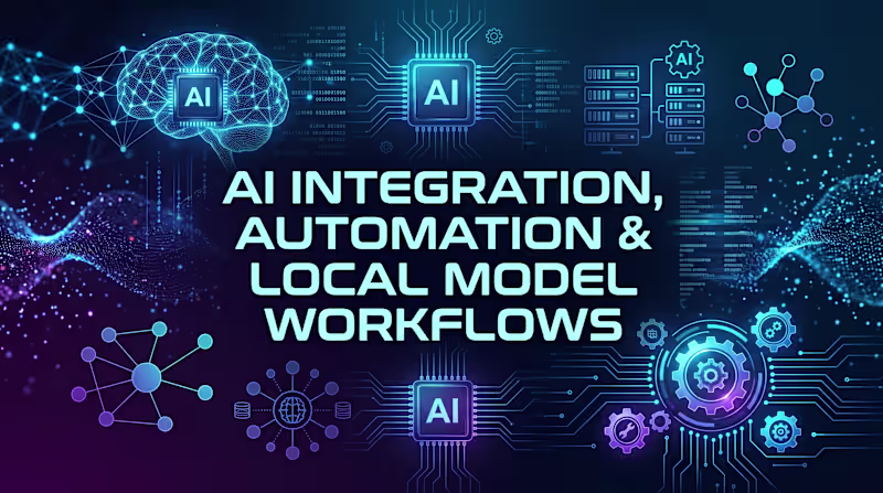 Cover image for AI Integration, Automation & Local Model Workflows