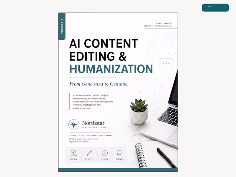 Cover image for AI Content Editing & Humanization