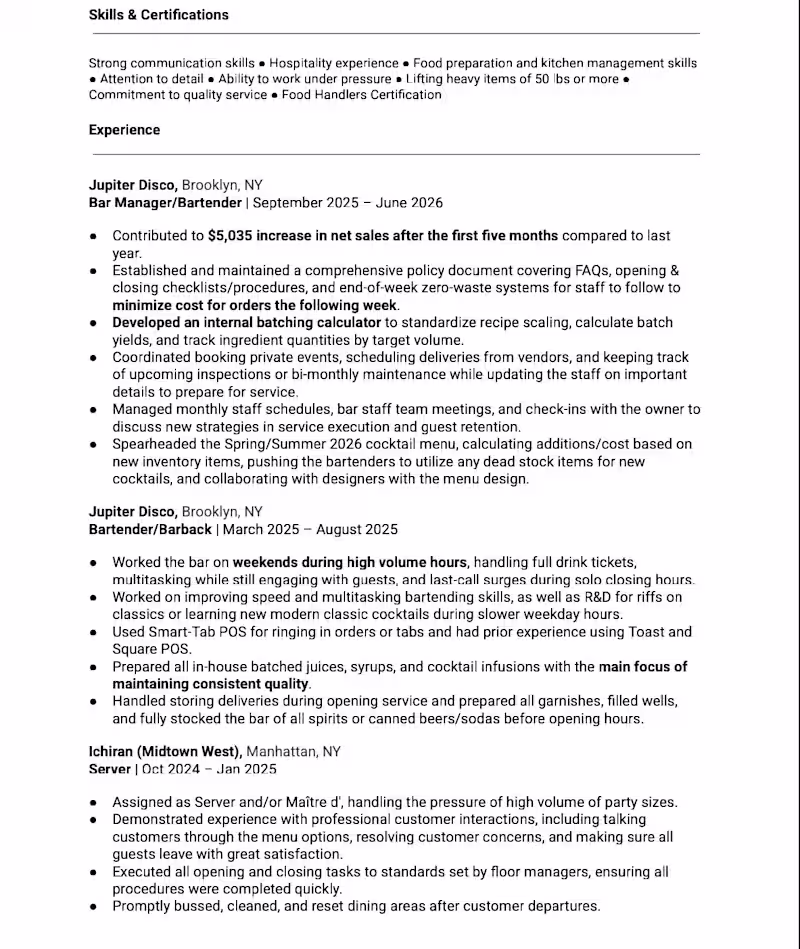 Cover image for Resume Writing Work