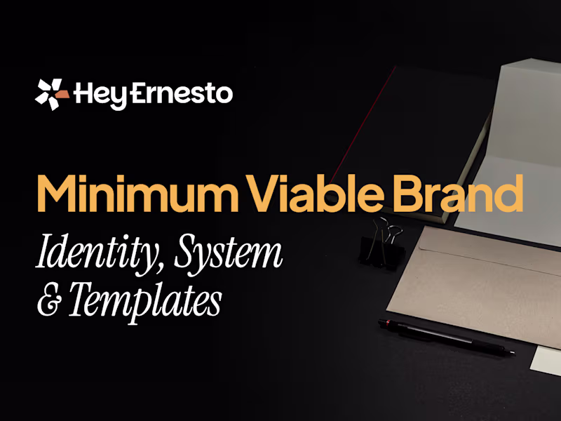 Cover image for Minimum Viable Brand — Identity, System & Templates