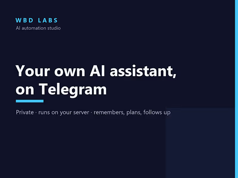 Cover image for A private AI assistant that