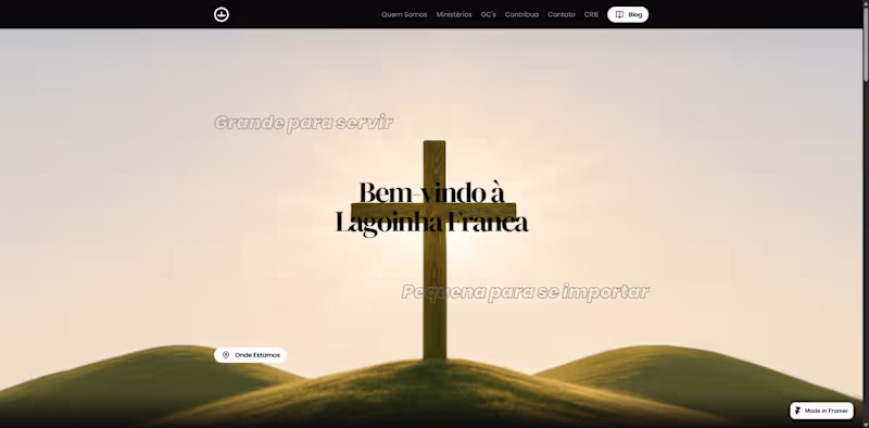 Cover image for Lagoinha Franca Church Website Redesign