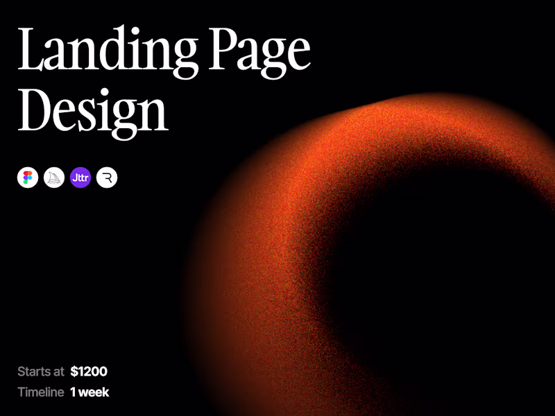 Cover image for Landing Page Design