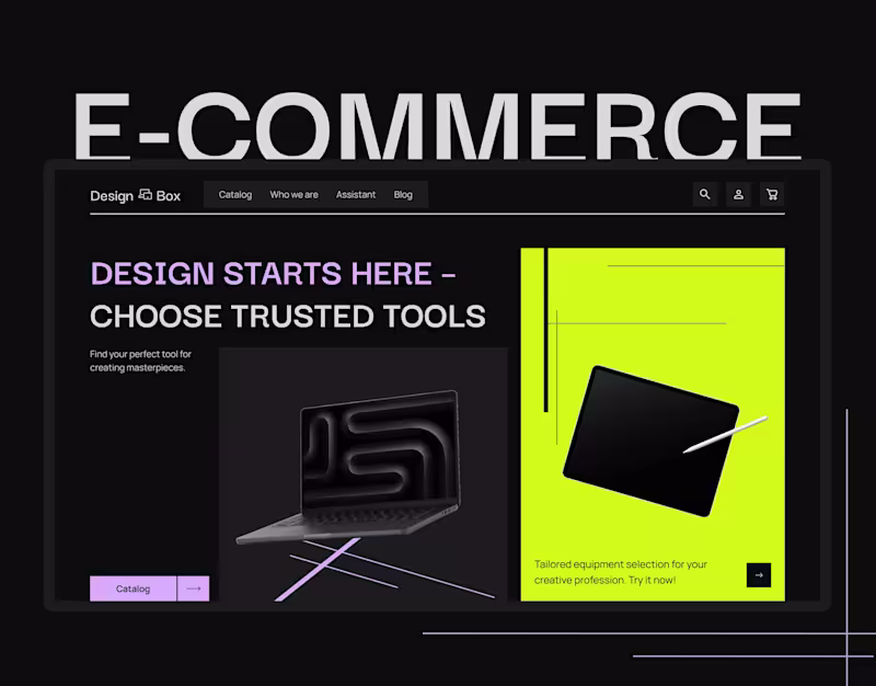 Cover image for E-commerce / Online store / Devices for designs