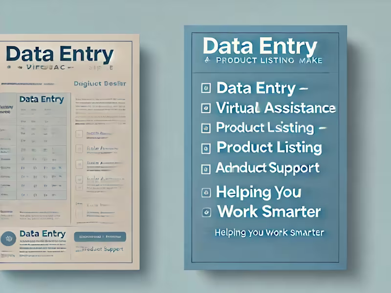 Cover image for Virtual Assistant| Data Entry Specialist for Seamless Operations