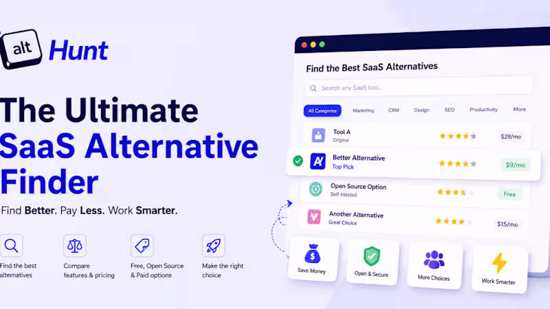 Cover image for SaaS Alternatives Are Everywhere. Finding