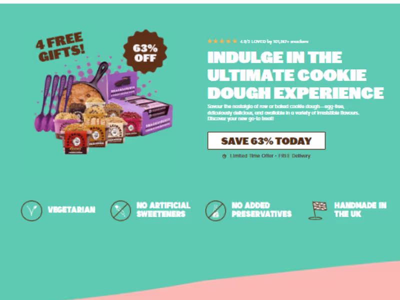 Cover image for Landing page design for Snackcident