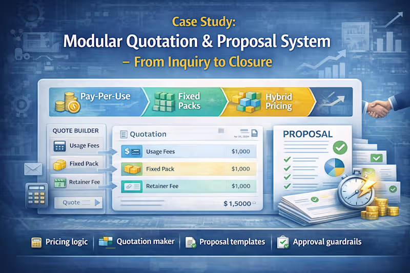 Cover image for Modular Quotation & Proposal System for Multi-Model Pricing