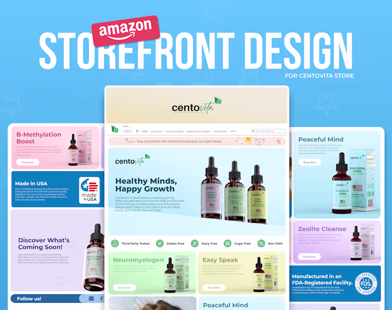 Cover image for Centovita | Amazon Storefront Design