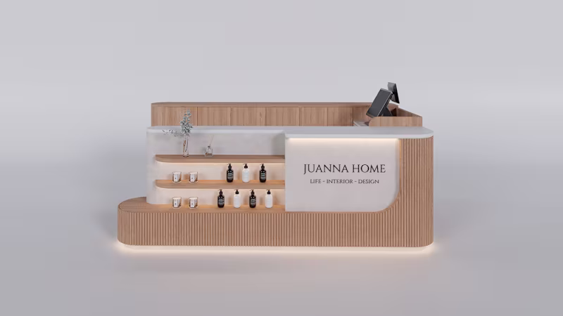 Cover image for MALL KIOSK DESIGN + 3D RENDERS