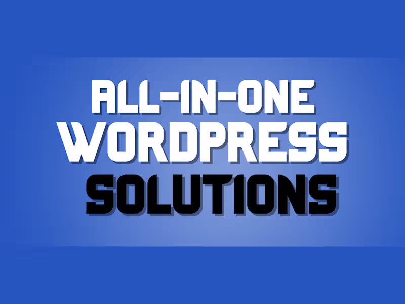 Cover image for All-in-One WordPress Website Solutions
