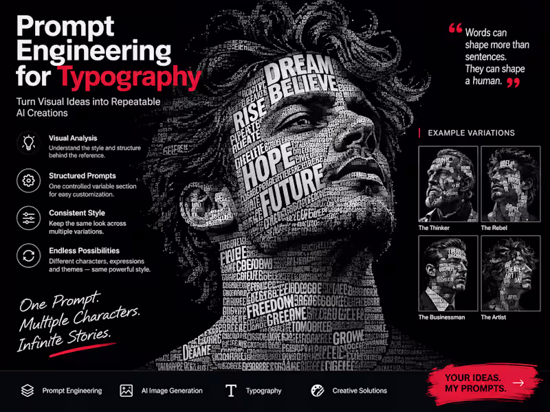Cover image for Prompt Engineering for Typography
A study
