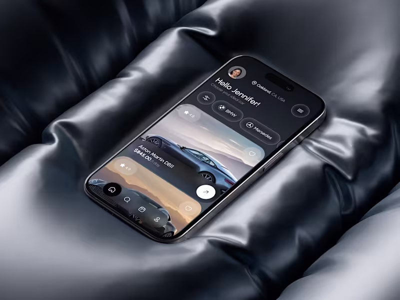 Cover image for 🚙 Mobile app design for car rental service | Hyperactive