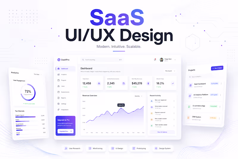 Cover image for SaaS UI/UX Design