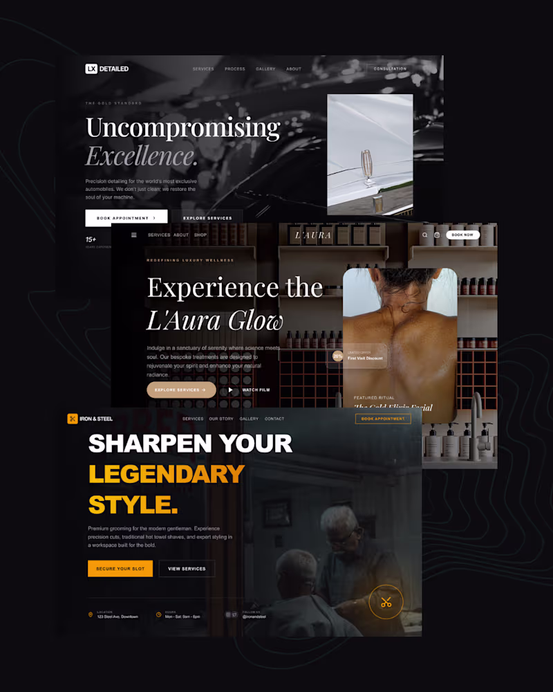 Cover image for 🖤 3 landing pages. 3