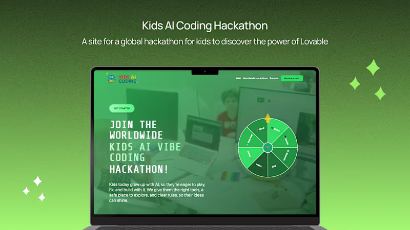 Cover image for Global Hackathon for Kids with Lovable