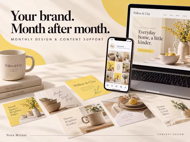 Cover image for Monthly Design & Content Support