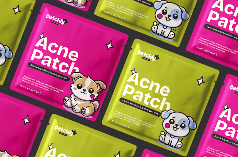 Cover image for Patchly Skincare | Branding & Packaging Design 