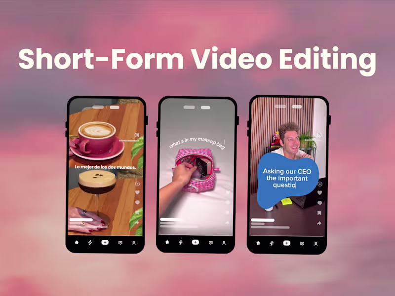 Cover image for Short-Form Video Editing & Repurposing (CapCut)
