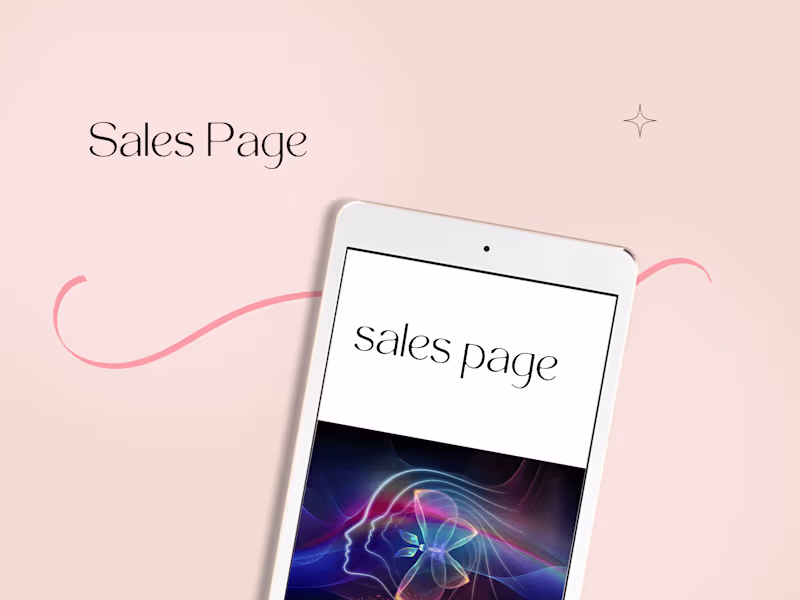 Cover image for Sales Page
