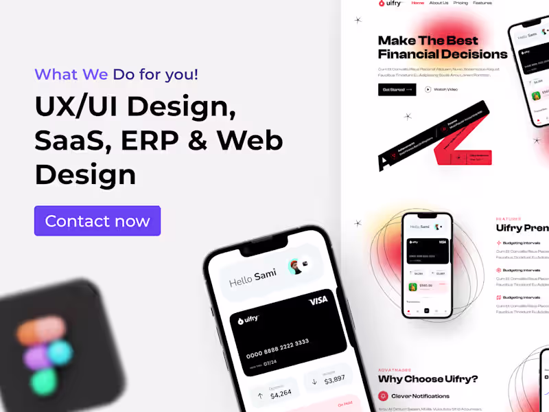 Cover image for UI/UX Design for SaaS, ERP, Websites & Digital Products