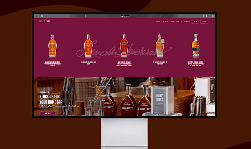 Cover image for Angel's Envy Kentucky Bourbon Website Design