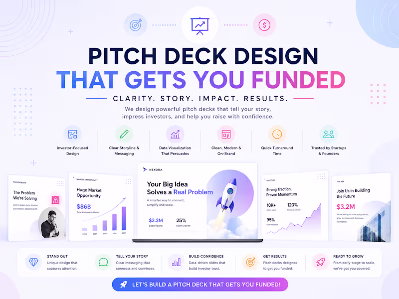 Cover image for Pitch Deck Design That Gets You Funded