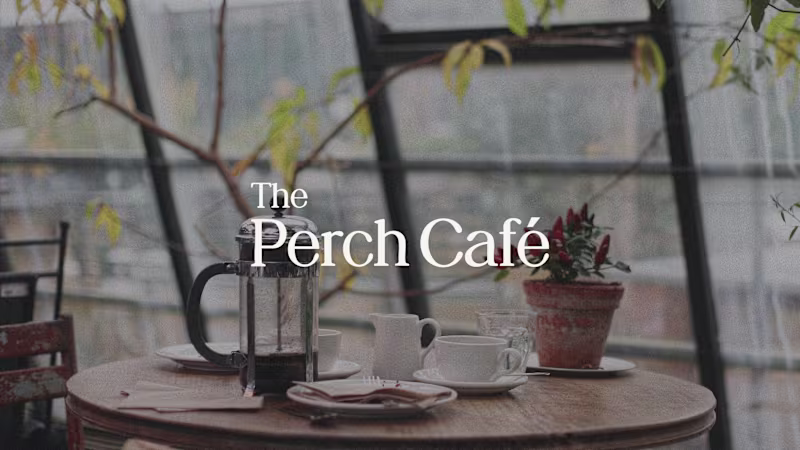 Cover image for The Perch Café — Bespoke Editorial Menu