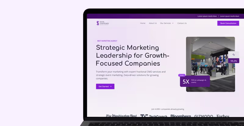 Cover image for Revamping Shiva Strategies' Website for Increased Conversions