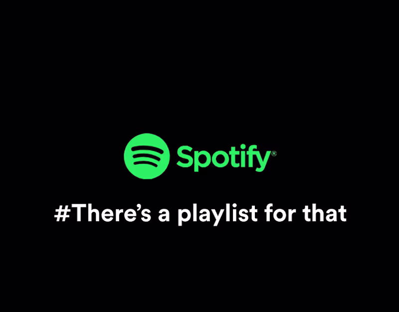 Cover image for Redesigning Spotify Campaign- "#There's a playlist for that"