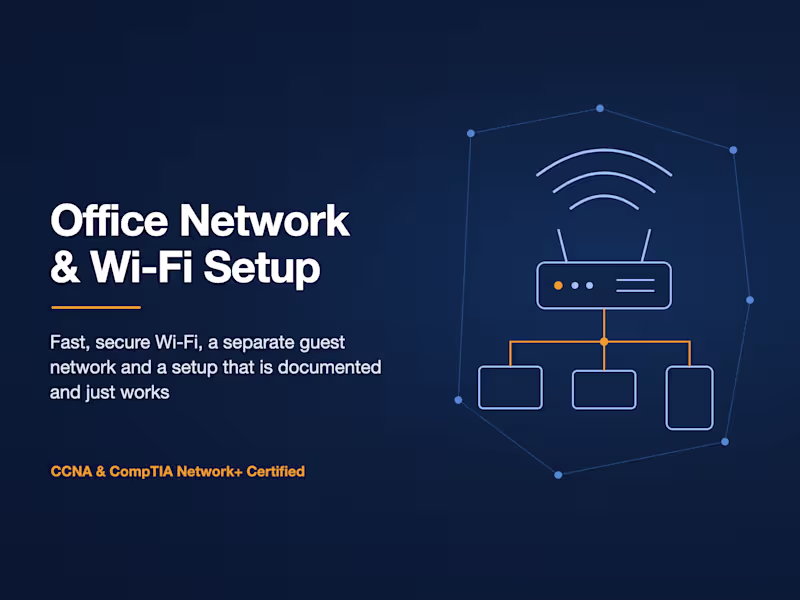 Cover image for Small Office Network & Wi-Fi Setup
