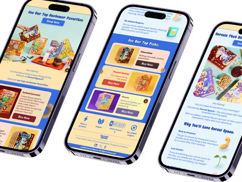 Cover image for Cereal Space Email Marketing Campaign