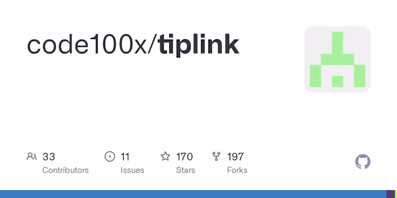 Cover image for code100x/tiplink