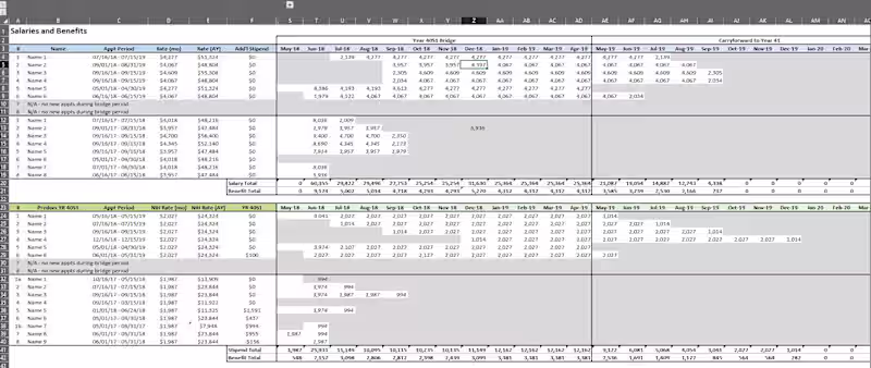 Cover image for Salary and Benefits budget for grant tracking The goal was t...
