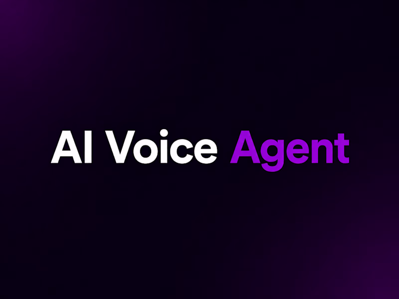Cover image for AI Receptionist & AI Agent Developer for Voice Automation