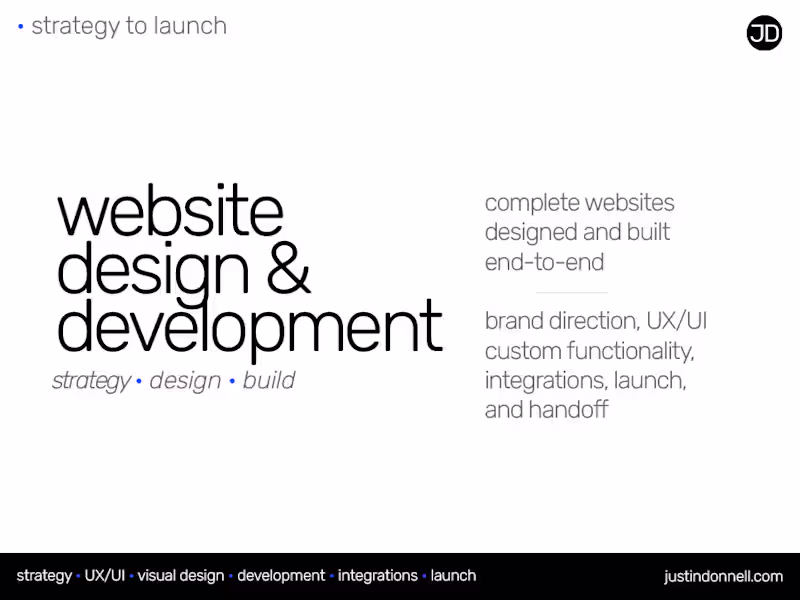 Cover image for Website design & development