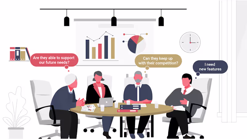 Cover image for Vector 2d illustration in a corporate style