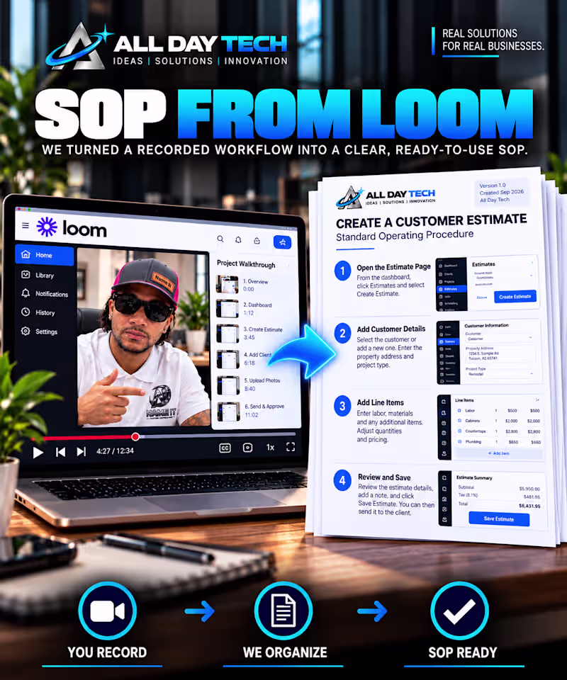 Cover image for SOP From Loom — Process Documentation