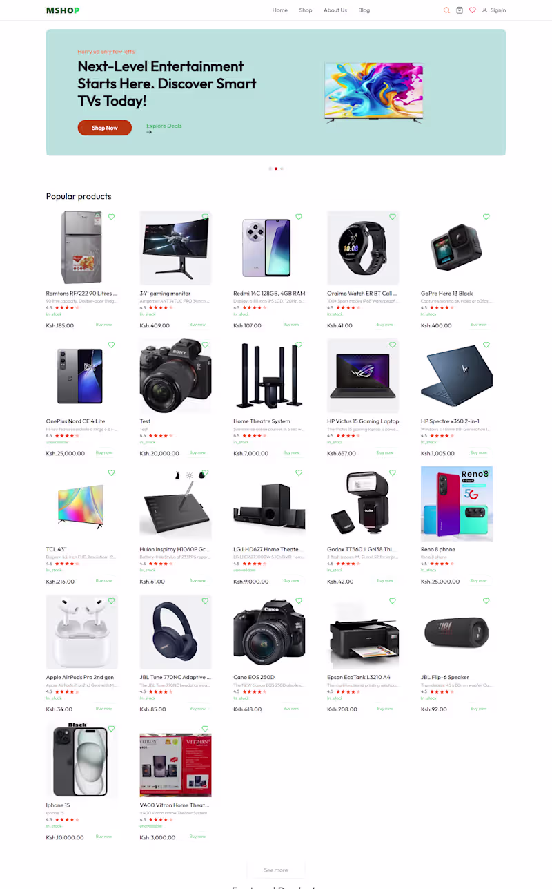 Cover image for E-Commerce Website
