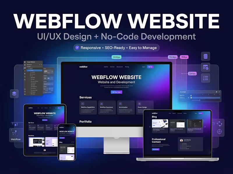 Cover image for Webflow Website Design & Development for Modern Businesses