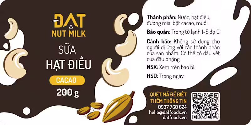 Cover image for Nut Milk Labeling Design