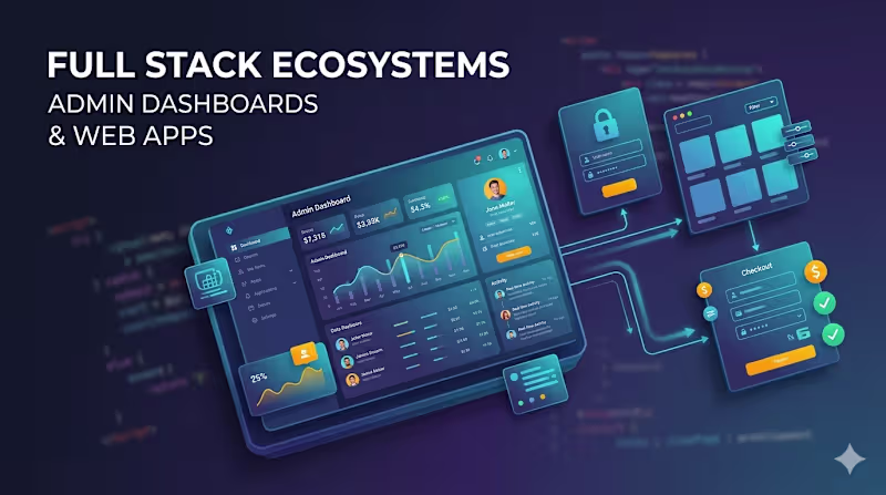Cover image for Custom Full Stack Web App or Administrative Ecosystem