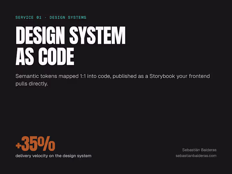 Cover image for Design system as code — tokens, Storybook, engineering handoff