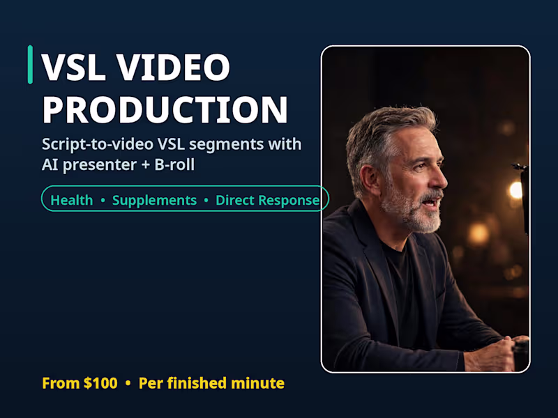 Cover image for VSL Video Segment Production — Script-to-Video